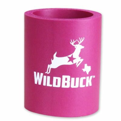 WildBuck Texas Fuchsia Hard Foam Koozie