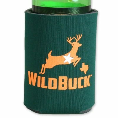 WildBuck Texas Hunter Green Orange Soft Koozie