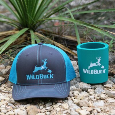 WildBuck Texas Charcoal Turquoise Hard Foam Koozie Bundle